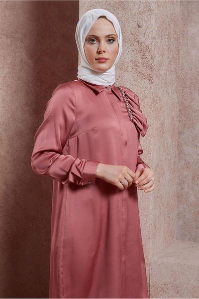 Alvina RIFFIR DETAILED SATIN TUNIC 43868