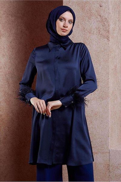 Alvina Tunic 44422 - Feather Detailed