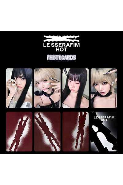 Kpop Dünyasi Le Sserafim Eunchae'' Hot'' Photocards Set