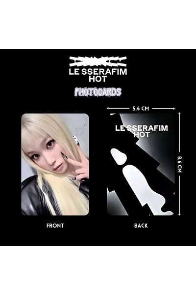 Kpop Dünyasi Le Sserafim Chaewon'' Hot'' Photocards Set