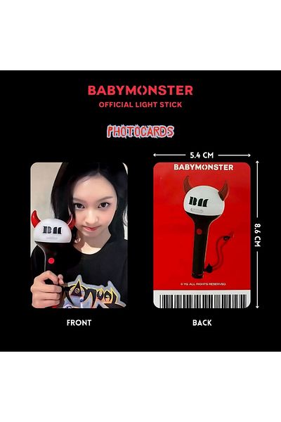 Kpop Dünyasi Babymonster'' Lightstick'' Photocards Set