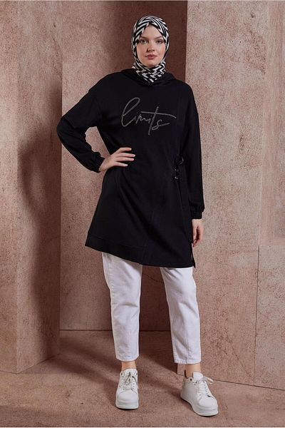 Alvina 44516 Model Stone Printed Tracksuit Tunic