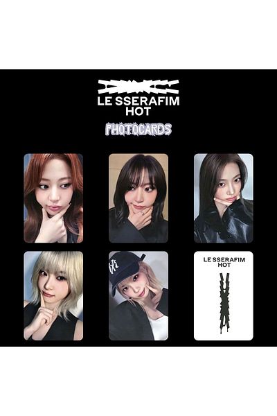 Kpop Dünyasi Le Sserafim "Hot" Photocard-Set Pob 1