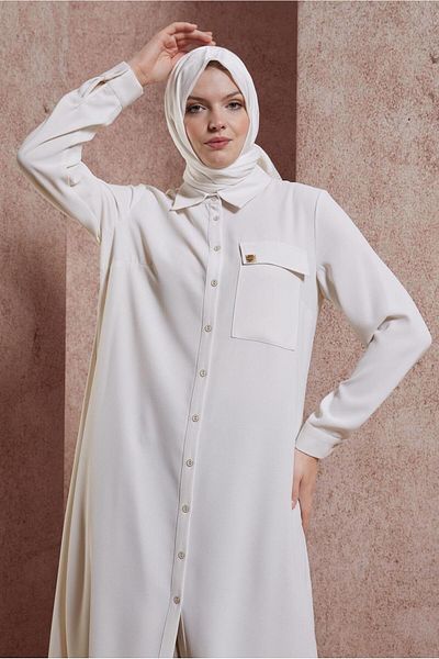 Alvina Long Shirt Collar Tunic 44597
