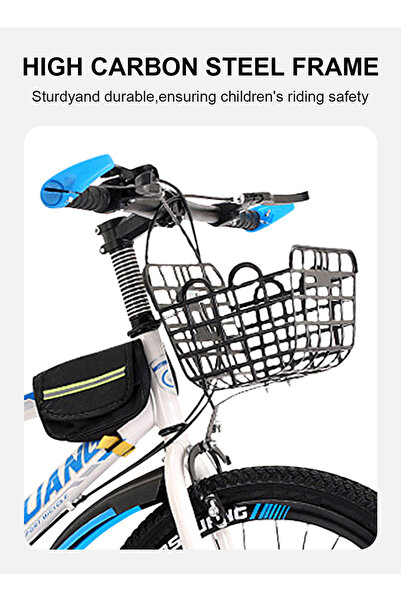 Ma Baby Mountain Bike 24 Inch, 7 Speed Dual Disc Brake Bicycle, for 6-18 Years Boys and Girls