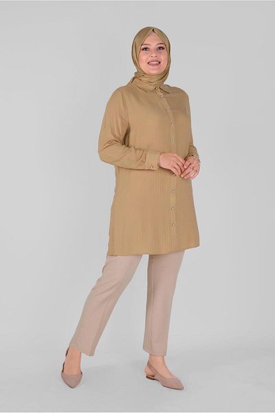 Alvina Boydandan Buttoned Embroidered Tunic - 20135
