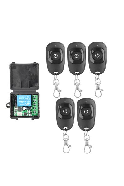 Choice 5Remote 1 Receiver 433Mhz Universal Wireless Remote Control Switch DC 12V 1CH Relay Receiver Module