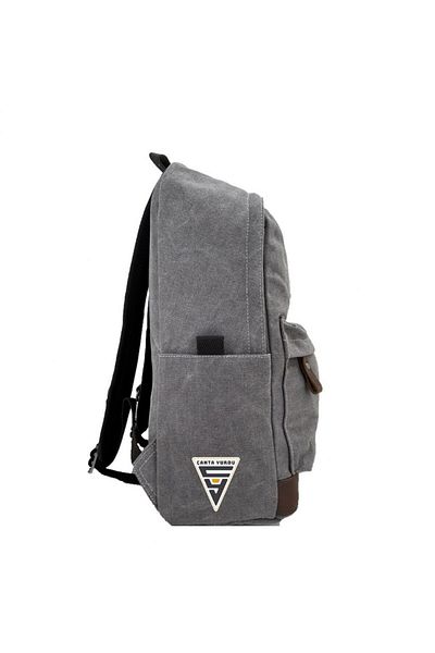 Cantayurdu Ççs London 51568 Canvas USB Backpack Γκρι