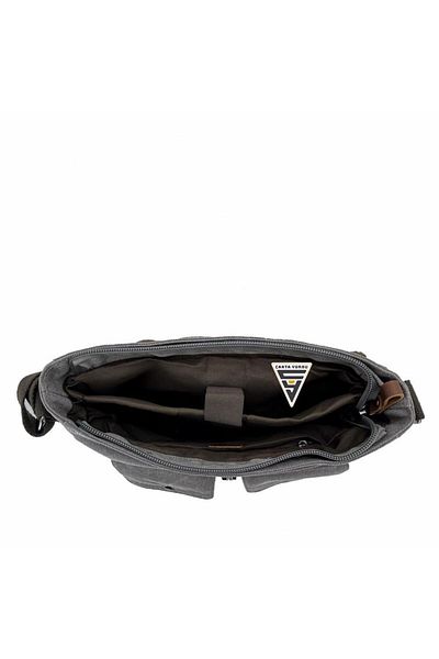 ÇÇS Ççs London 31469 Geantă de umăr Messenger din pânză gri