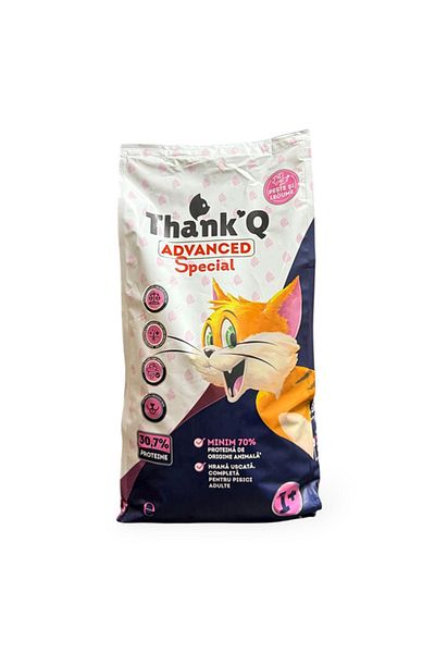 ThankQ PLUS PISICI ADVANCED Hrana uscata pentru peste pisici adulte, 1kg
