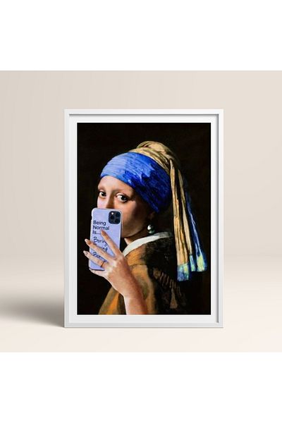 HOMEPACK Pictură cu un singur cadru din lemn Pictură poster dintr-o bucată TK/1106