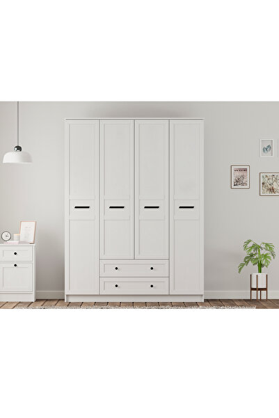 Rabi Rumy-s1 Country 4 Kapak 2 Çekmeceli Gardırop