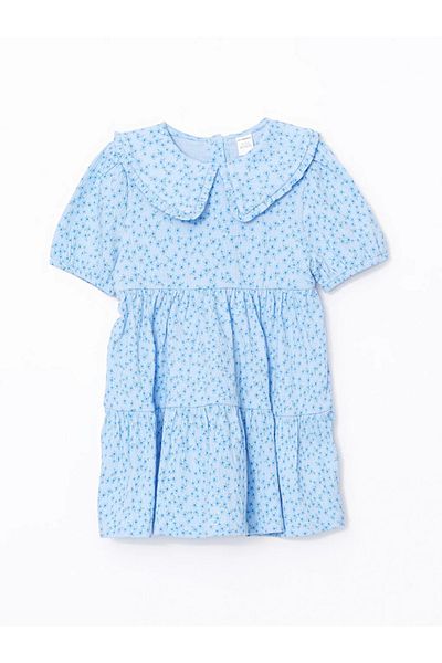 LC Waikiki Rochie pentru fetiță cu guler pentru bebeluș roz LCW Kids
