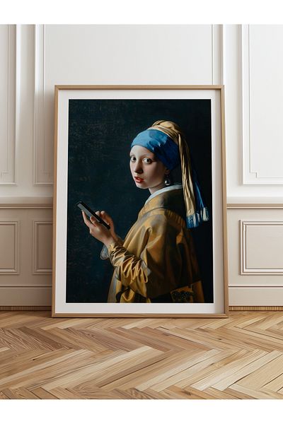 HOMEPACK Единична картина в дървена рамка, единичен плакат, картина TK/1104