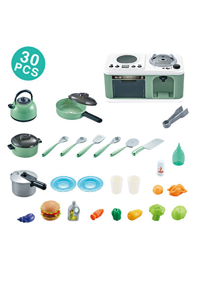 Ma Baby Children Play House Simulation Sound and Light Spray Mini Kitchen Cooking Toys Boys and Girls