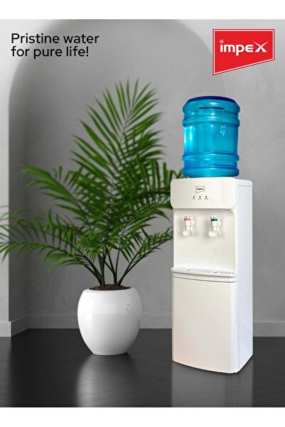 İMPEX Impex Water Dispenser 2 Taps Hot And Cold Stainless Steel Tank Compressor Cooling System WD3904B