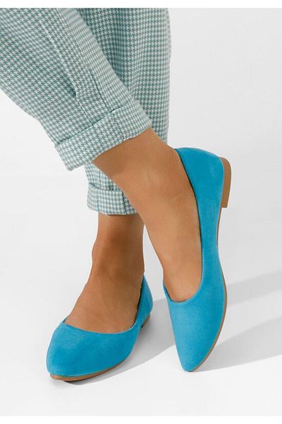 B T Shoes Balerini dama Genevieve V2 bleu