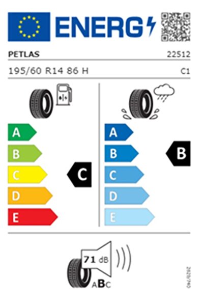 Petlas 195/60 R14 86H Imperıum PT515 Oto Yaz Lastiği (Üretim Yılı: 2025)