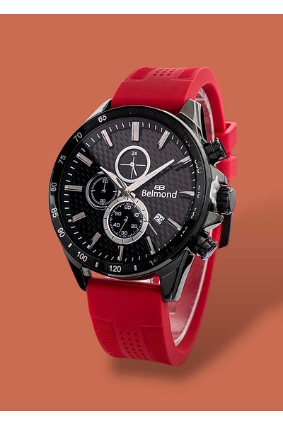 Belmond Original Functions Active 5 Atm Waterproof Silicone Cord Men's Wristwatch