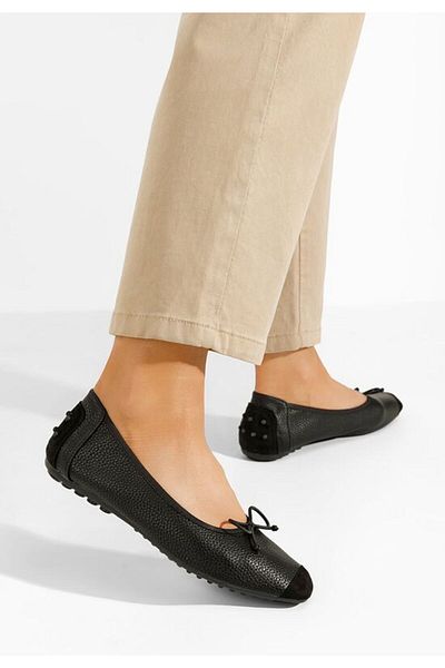 B T Shoes Balerini de damă Amania V4 negri
