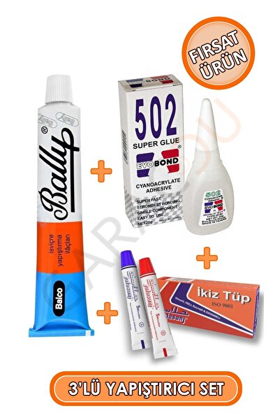 garaccu Fırsat Üçlü Yapıştırıcı Set, Bali 502 Japon Yapıştırıcı Iran Plastik ...