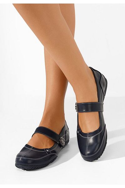 B T Shoes Balerini cu bareta Chedia navy