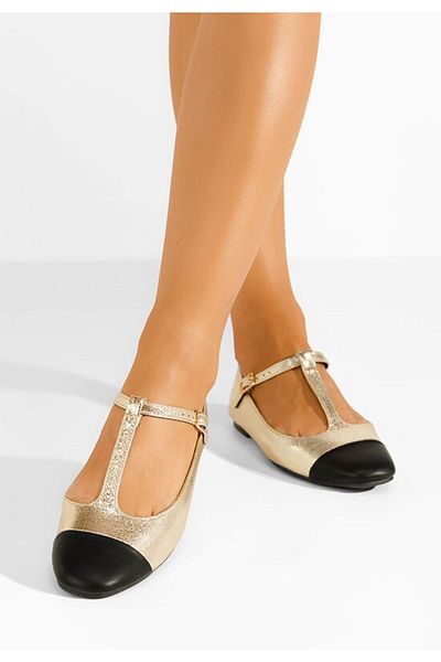 B T Shoes Balerini dama Camella aurii