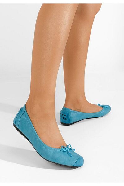 B T Shoes Balerini dama Amania V2 albastri
