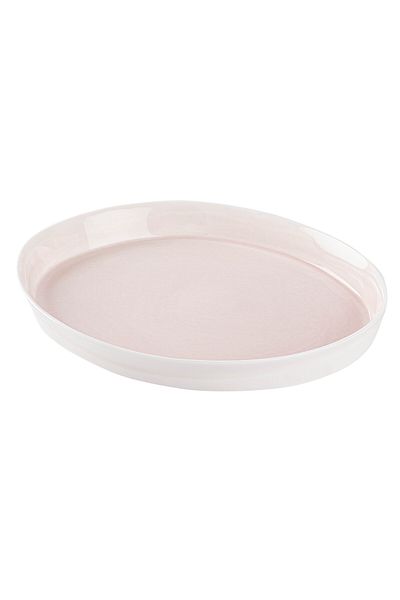 Tantitoni Space Pink Porcelain Double Service Plate Set 28cm