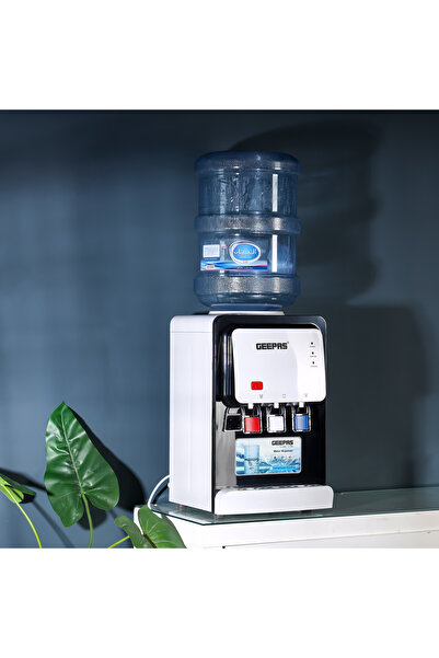 Geepas موزع مياه مكتبي - GWD17022/عادي، ساخن وبارد، و3 صنابير، وخزان من الفول...