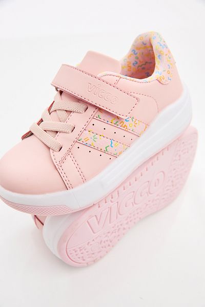 Vicco Pukky Lighted Girls Preschool Powder Sneaker