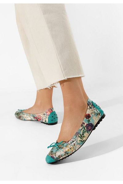 B T Shoes Balerini dama Doriya turcoaz