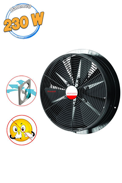 Badem10 Havalandırma Aspiratörü Fanı 230 W Monofaze Kirli Hava Kötü Koku Tahliye Metal Fan 500 mm Vantilatör