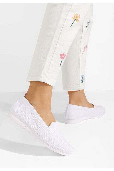 B T Shoes Pantofi casual damă Calianna albi