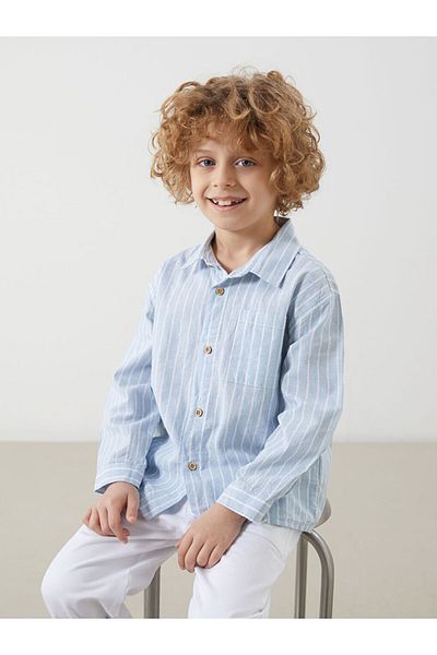 LC Waikiki Long Sleeve Striped Boy's Shirt