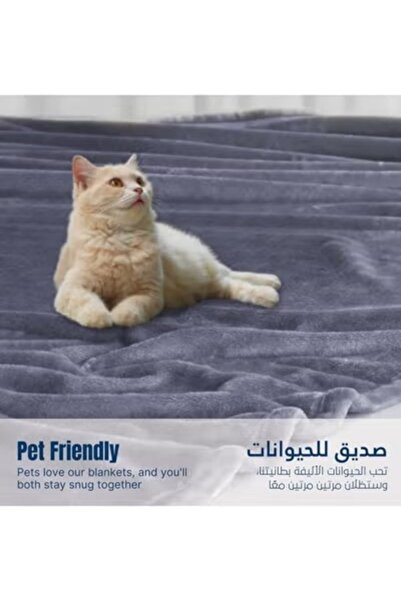 smart home Light Velvet Blanket Set Consisting Of Two Pieces, Lightweight Warm Blanket 220x200cm, 950g