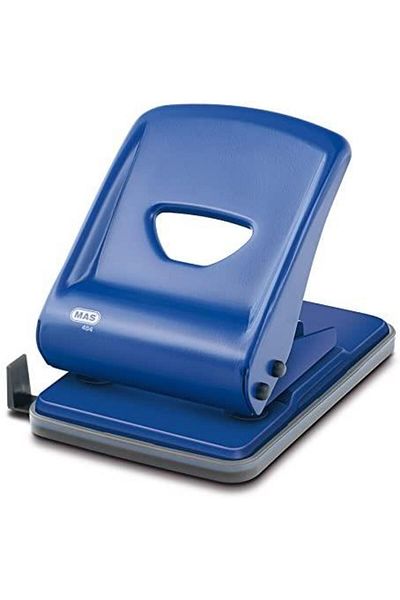 Mas Large Size 404 Hole Punch - 40 Sheet Capacity Blue