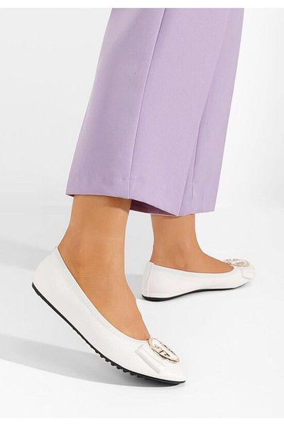 B T Shoes Balerini dama Elaith albi