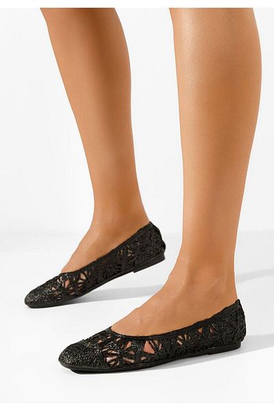 B T Shoes Balerini dama Rubia negri