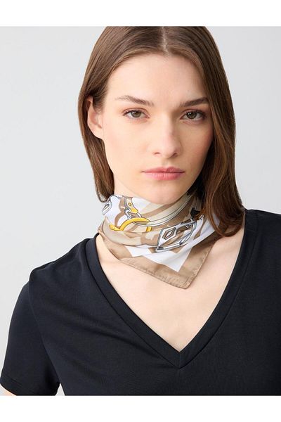 Jimmy Key Mixed Modern Patterned Woven Scarf