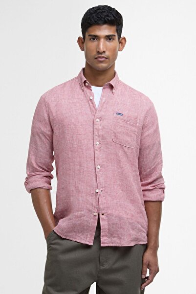 Barbour Linton Tailored Gömlek RE25 Red Spice
