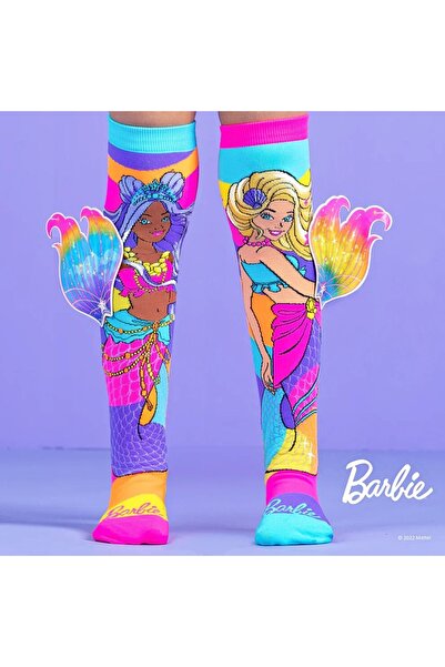 MADMIA Πολύχρωμες μακριές κάλτσες για κορίτσια με φανταστικό σχέδιο Barbie Me...