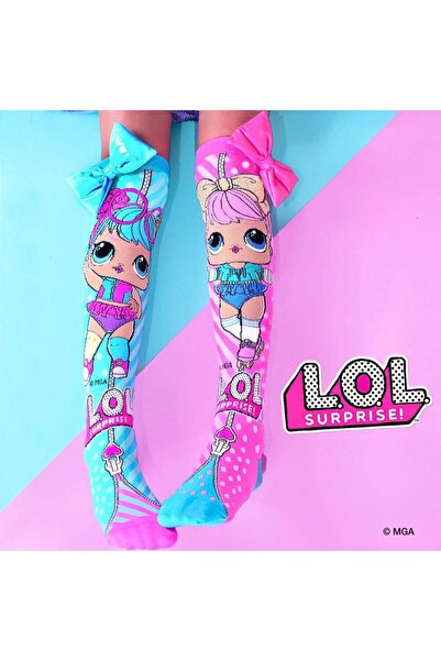MADMIA Șosete lungi colorate Madmia pentru fete LOL BonBon Dawn 3-5 ani