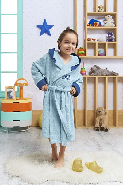 Formeya Kapucnis gyerek fürdőköpeny 100% pamut vízelnyelő állatfigurákkal