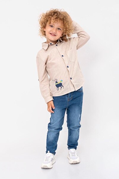 TİJK Boy's Shirt and Trousers Set of 2