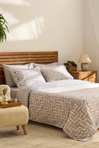 Kaşmir Home Σετ Παπλωματοθήκης Διπλό Sorento Γκρι