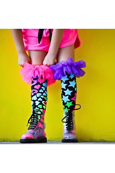 MADMIA Magic Frills πολύχρωμες μακριές κάλτσες για κορίτσια 6-99 ετών