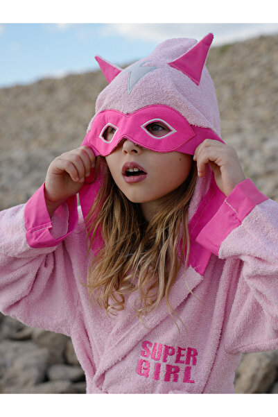 Formeya Hooded Children's Bathrobe 100% Cotton Water Absorbent Animal Figured