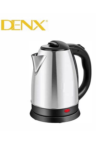 Denx غلاية كهربائية سعة 1.8 لتر 1500 واط فضي DX1774
