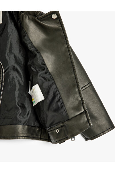 Koton Motoros dzseki bőr megjelenés, cipzárral zárható zseb részletekkel